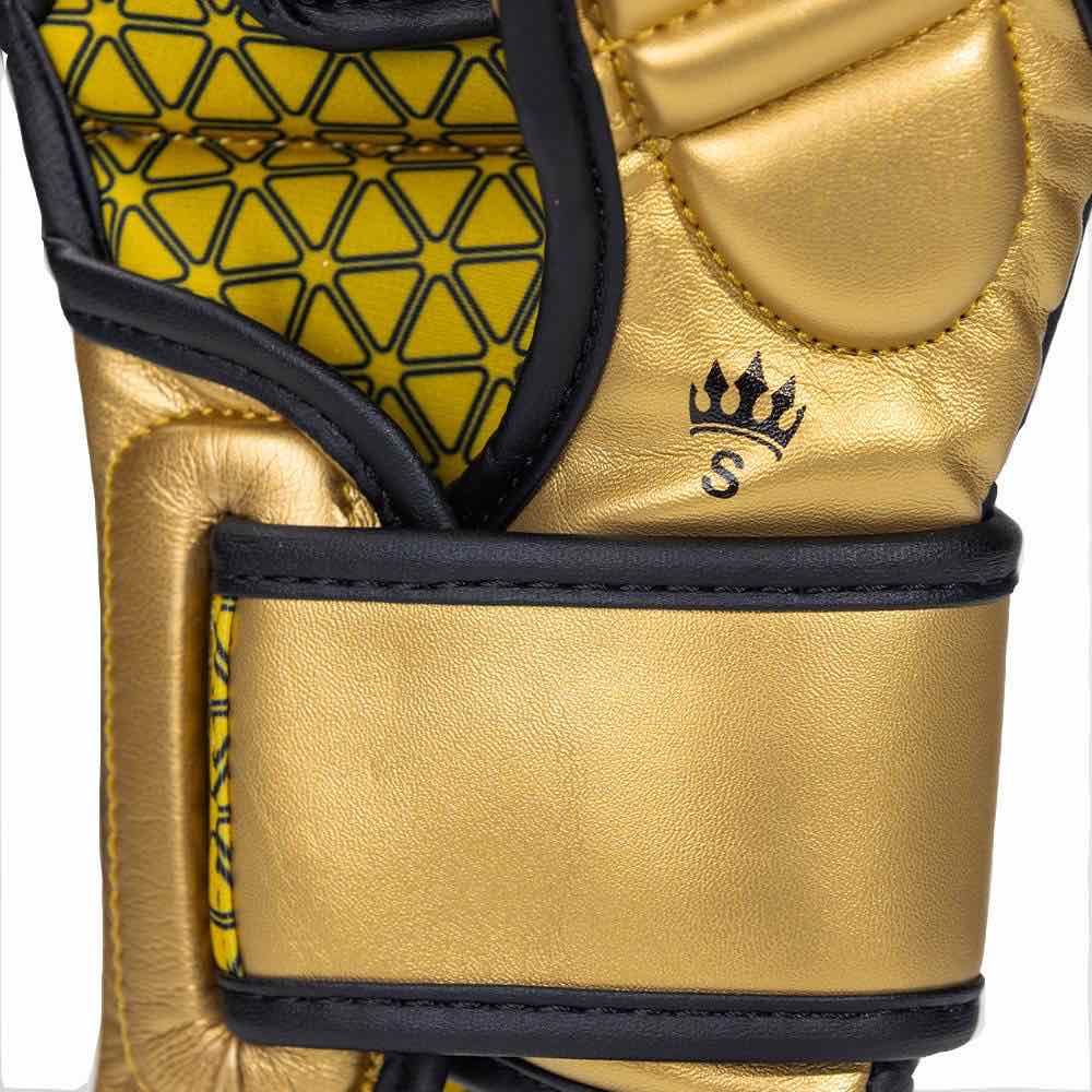 Playerz Power MMA Sparring Gloves - Black/Gold - Playerz Boxing
