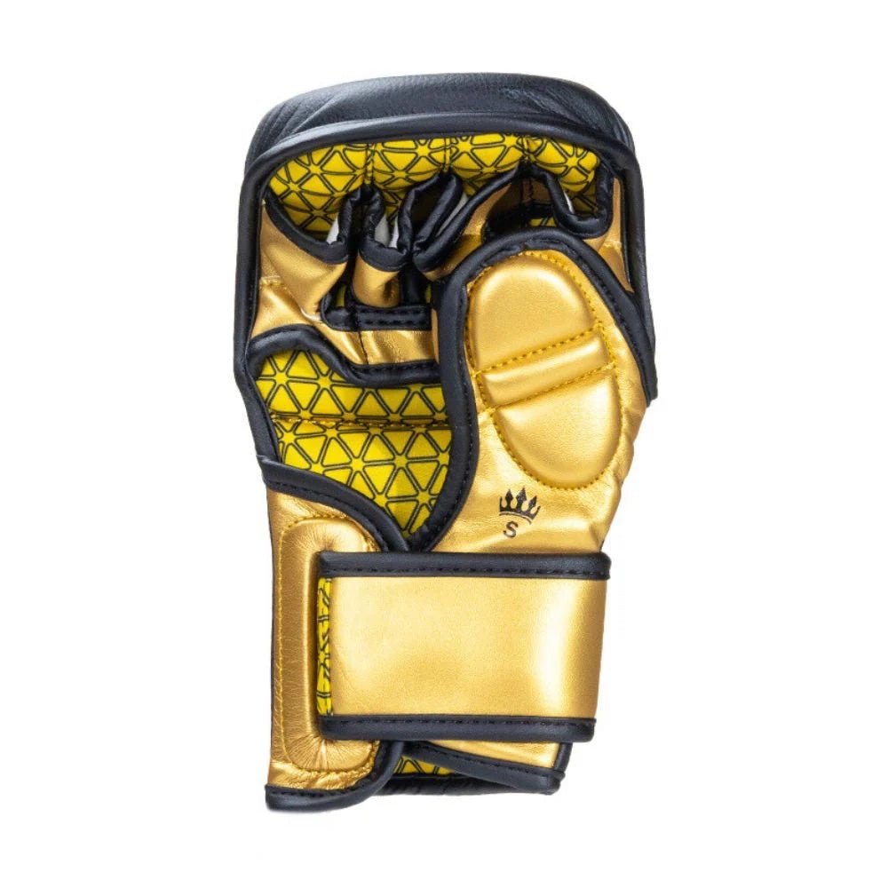 Playerz Power MMA Sparring Gloves - Black/Gold - Playerz Boxing