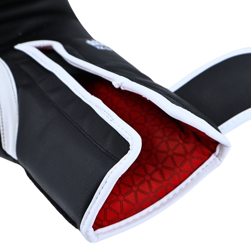 Playerz SparTech Boxing Gloves - Black/White - Playerz Boxing