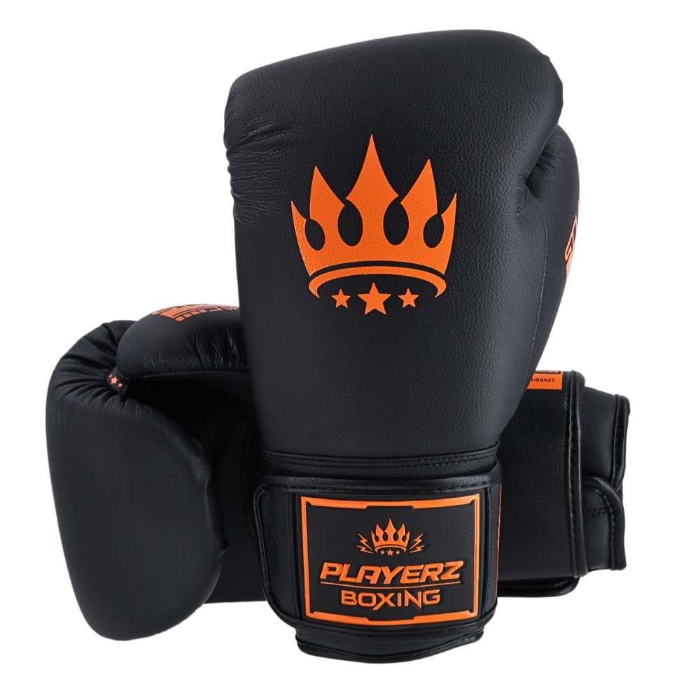 Playerz SparTech Boxing Gloves - Neon Orange - Playerz Boxing