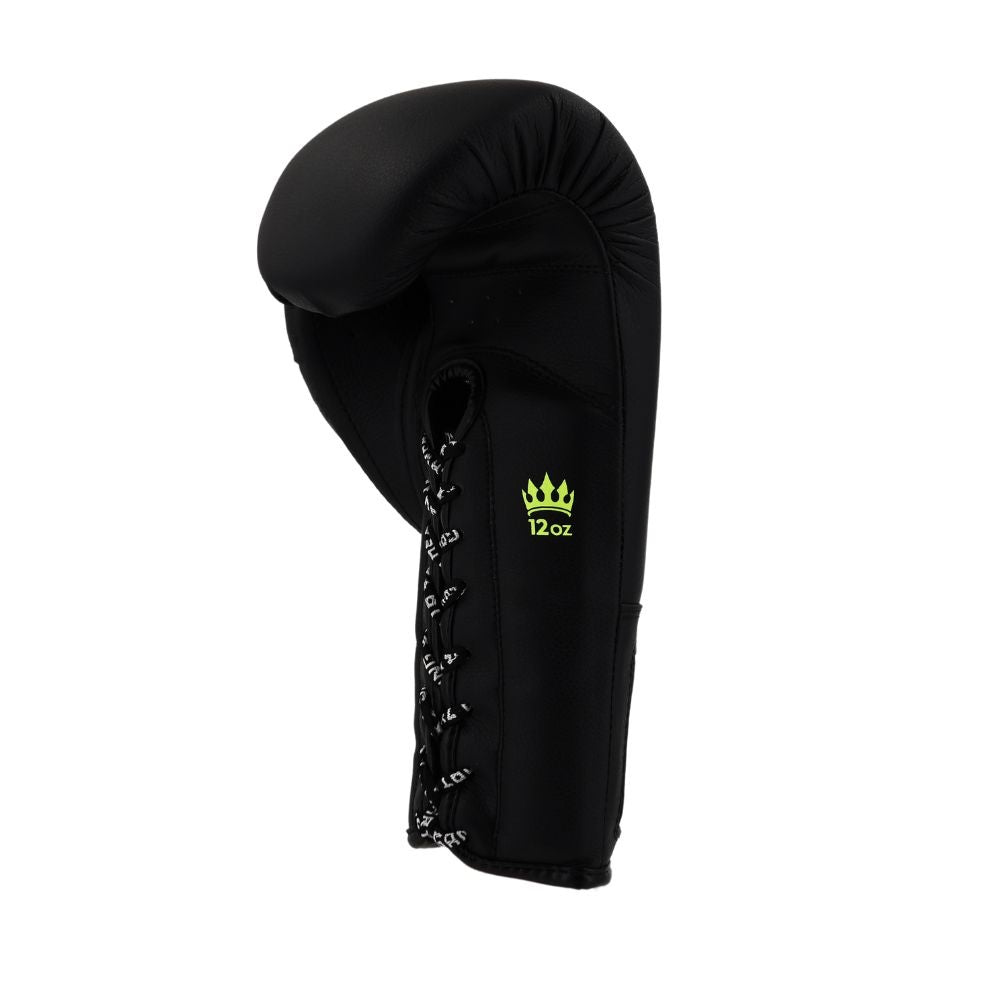 Playerz SparTech Lace Boxing Gloves - Black/Neon - Playerz Boxing