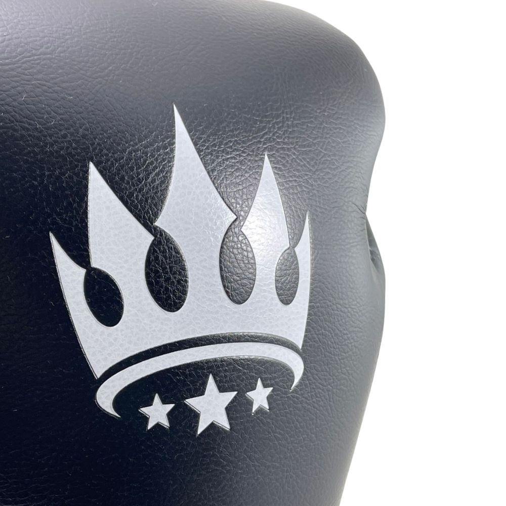 Playerz SparTech Lace Boxing Gloves - Black/White - Playerz Boxing