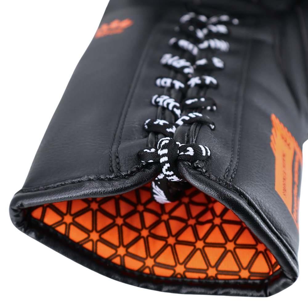Playerz SparTech Lace Boxing Gloves - Neon Orange - Playerz Boxing