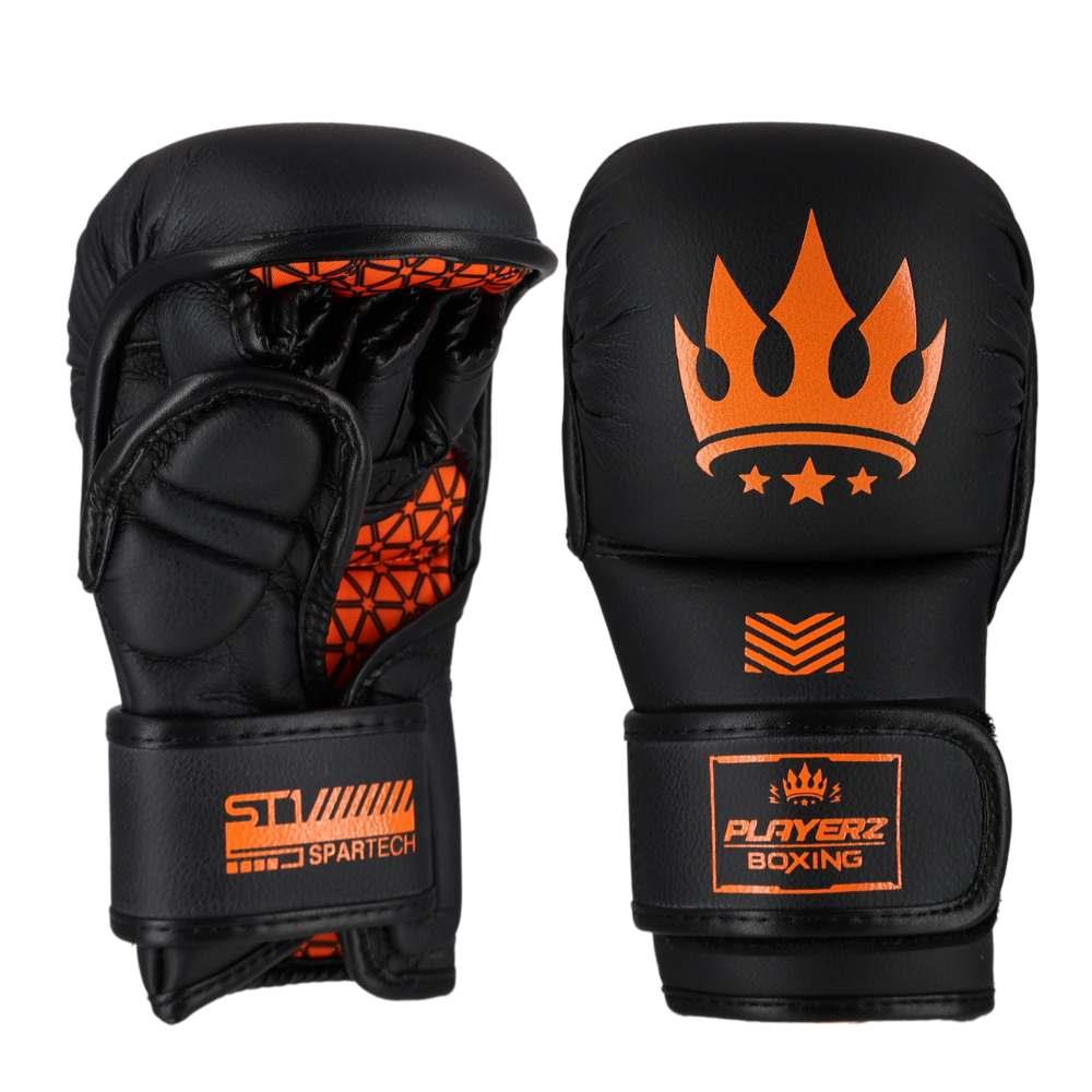 Playerz SparTech MMA Sparring Gloves - Neon Orange - Playerz Boxing