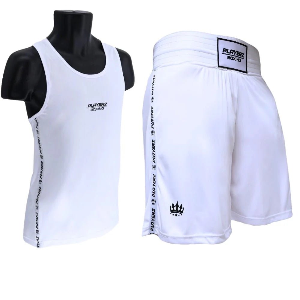 Playerz Stealth Boxing Set - White - Playerz Boxing