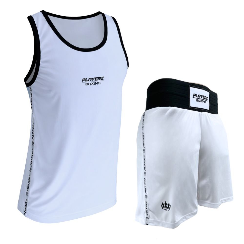 Playerz Boxing Set - White - Playerz Boxing