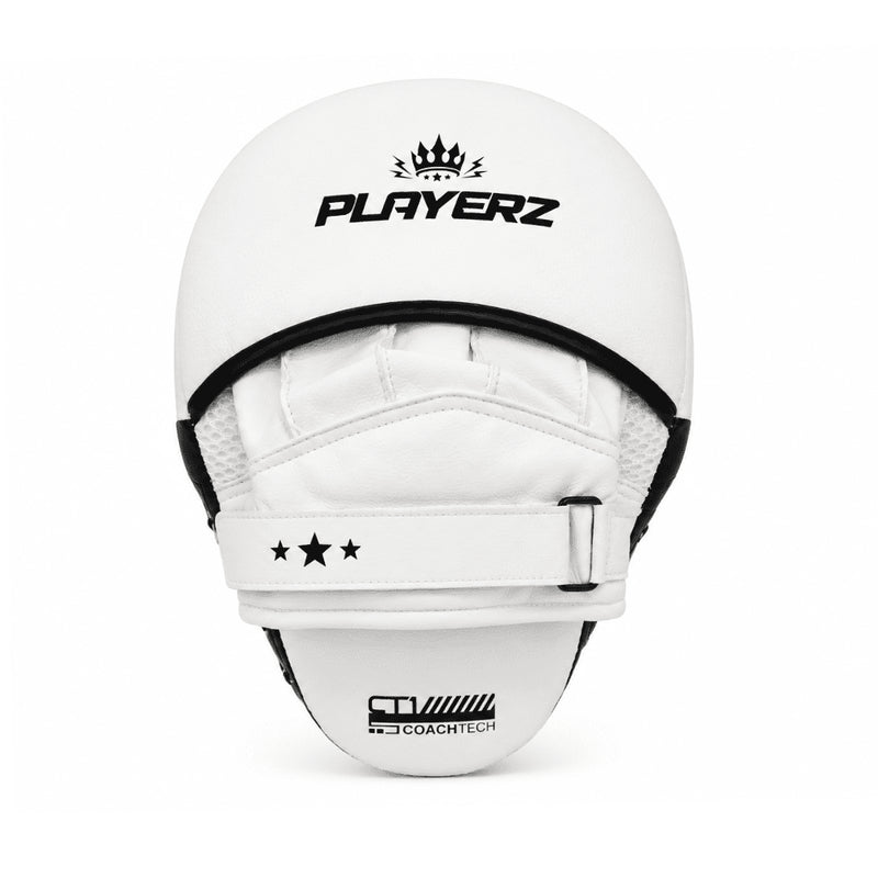 Playerz CoachTech Focus Pads - White - Playerz Boxing
