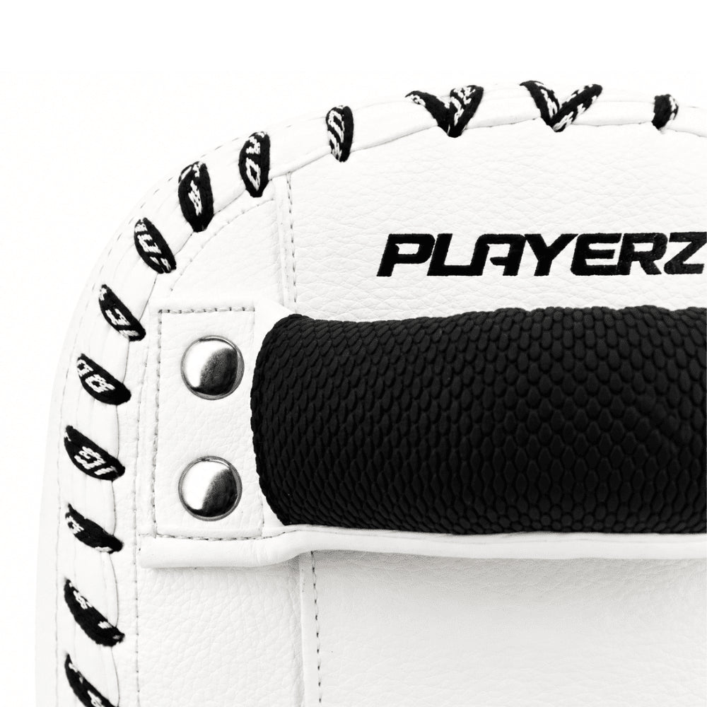 Playerz CoachTech Kick Pads - White - Playerz Boxing