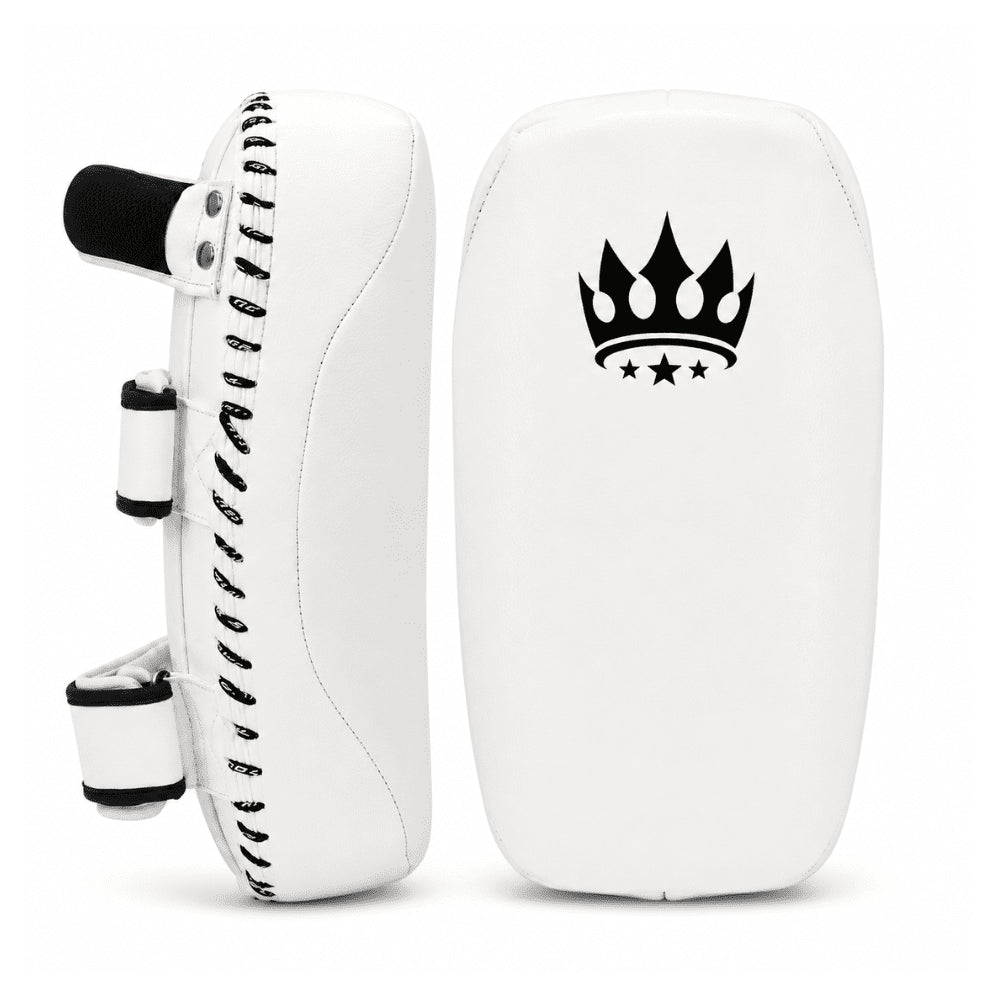 Playerz CoachTech Kick Pads - White - Playerz Boxing