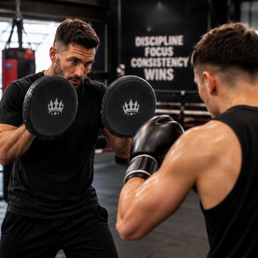 Playerz CoachTech Micro Focus Pads - Black - Playerz Boxing