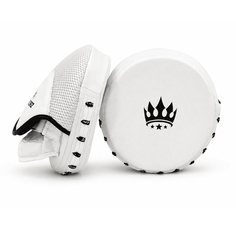Playerz CoachTech Micro Focus Pads - White - Playerz Boxing