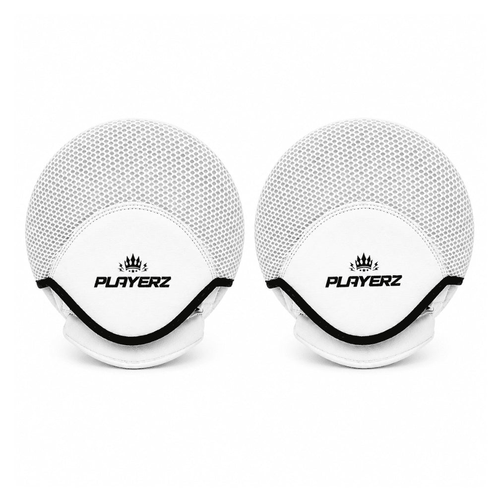 Playerz CoachTech Micro Focus Pads - White - Playerz Boxing