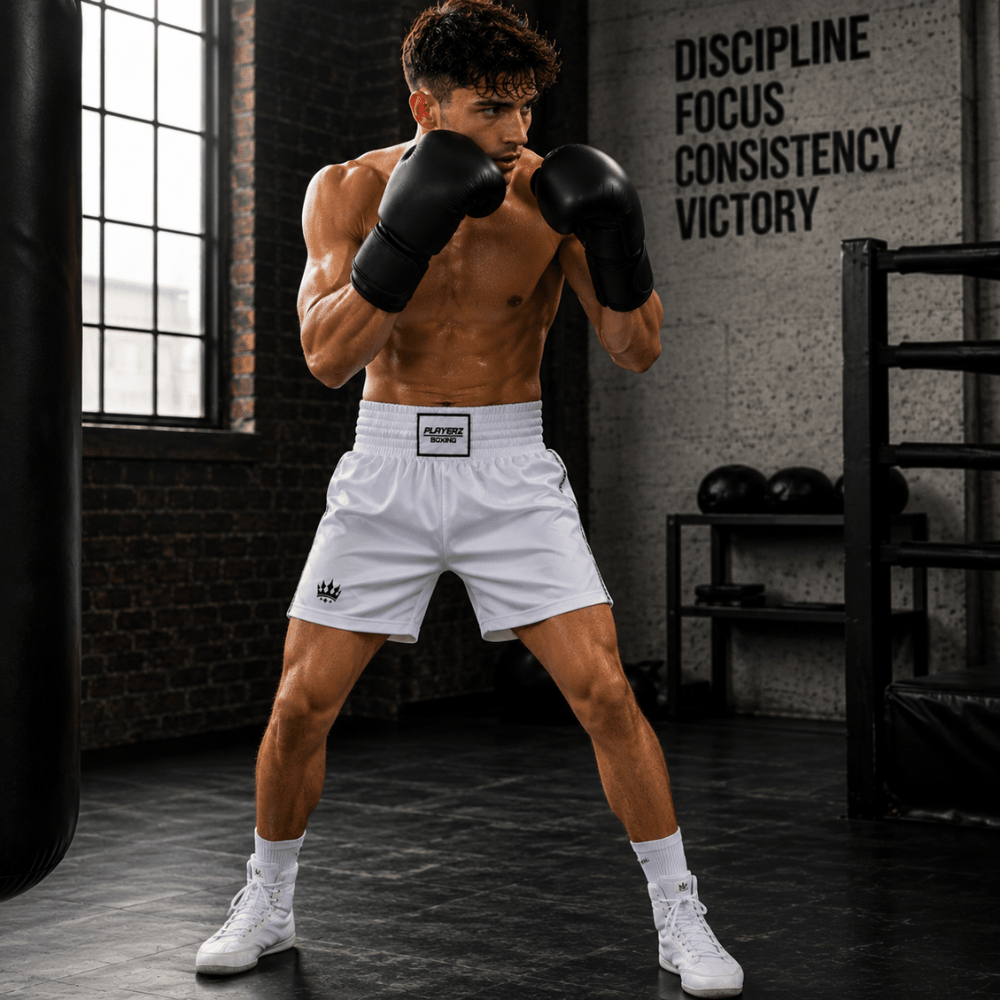 Playerz Deluxe High Cut Boxing Shorts - Playerz Boxing