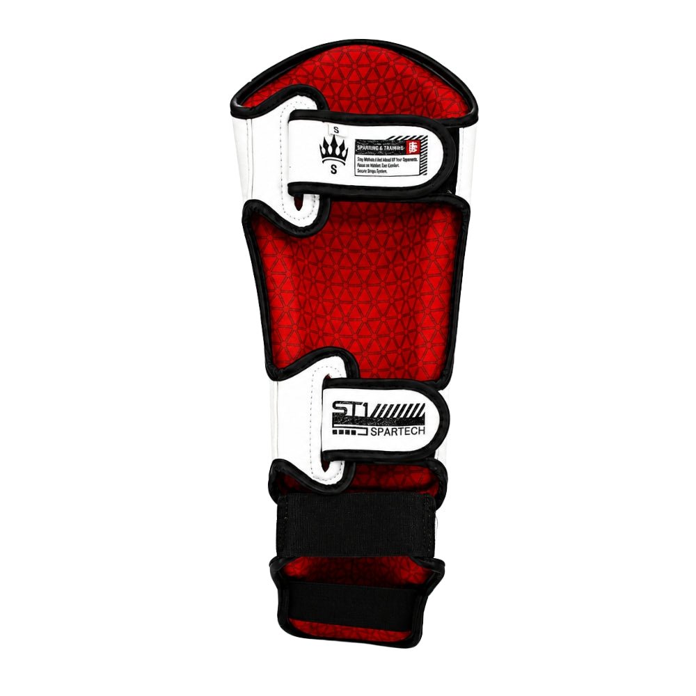 Playerz Kids SparTech Shin Guard - White - Playerz Boxing