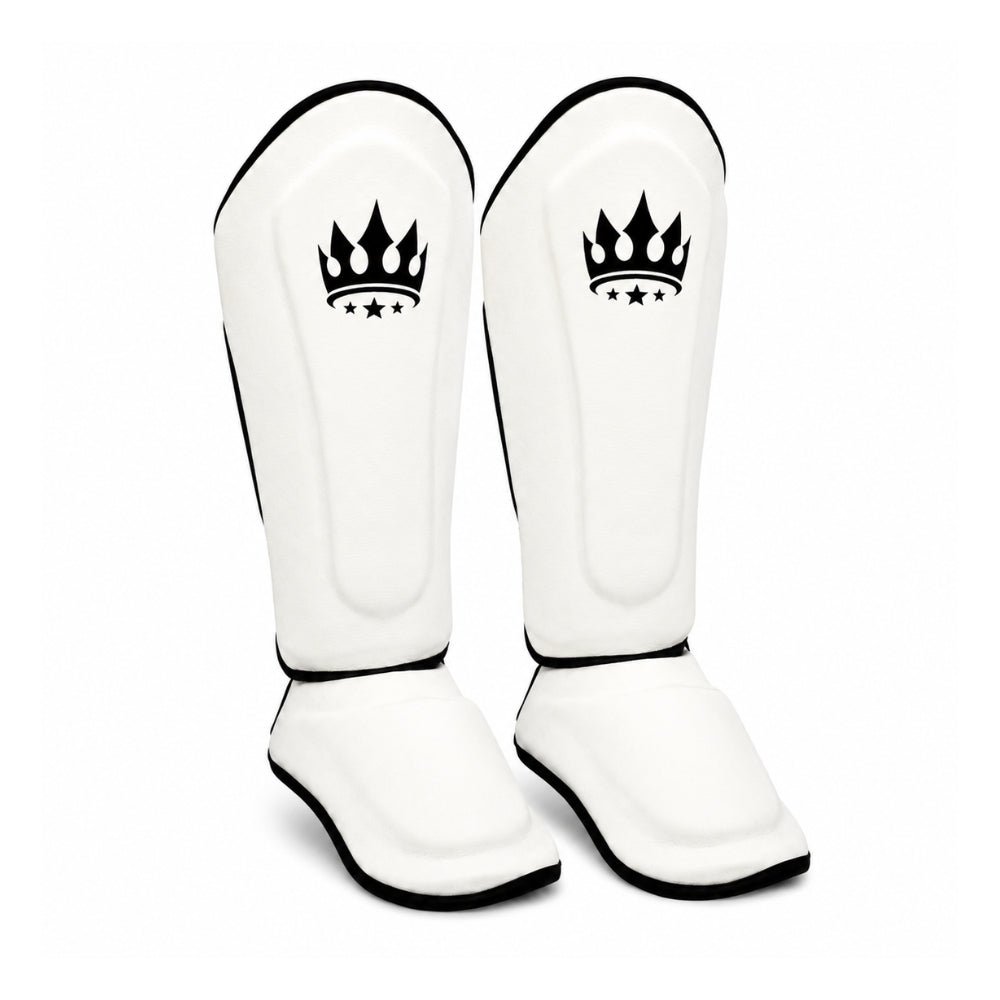 Playerz Kids SparTech Shin Guard - White - Playerz Boxing