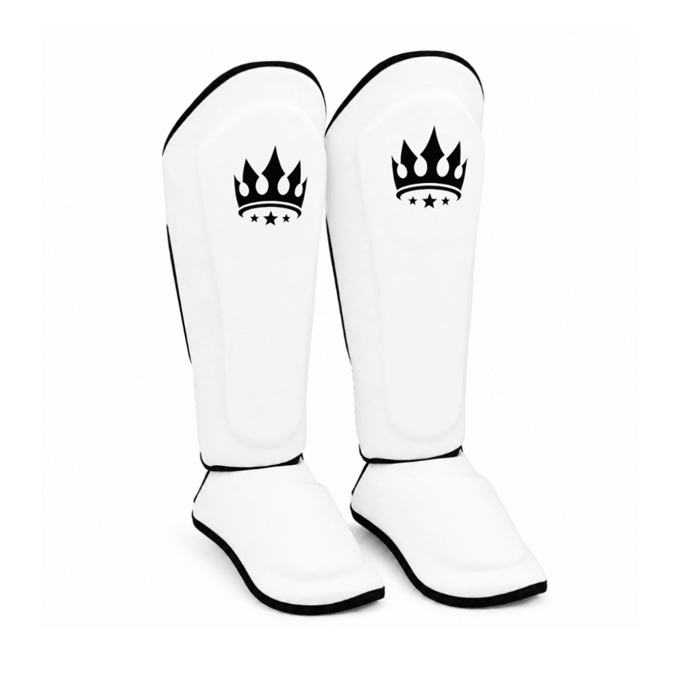Playerz Kids SparTech Shin Guard - White - Playerz Boxing