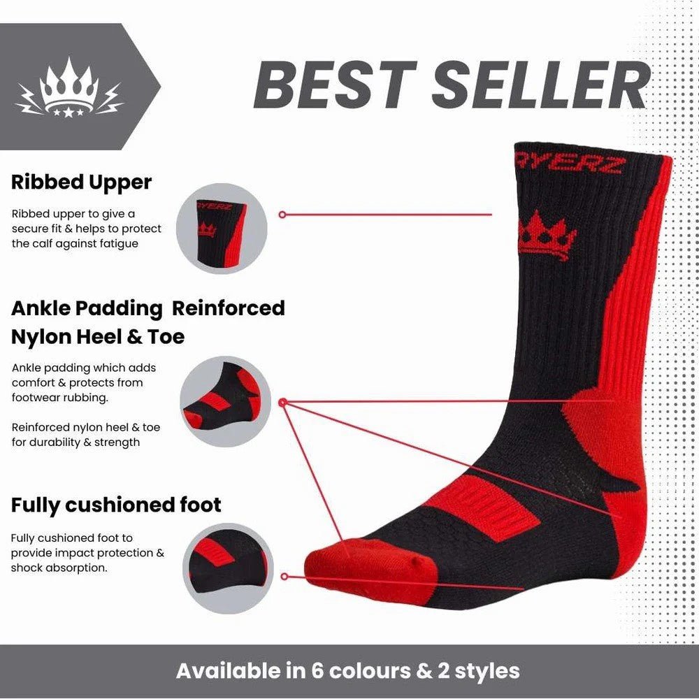 Playerz Logo Boxing Socks Bundle (3 Pairs) - Playerz Boxing