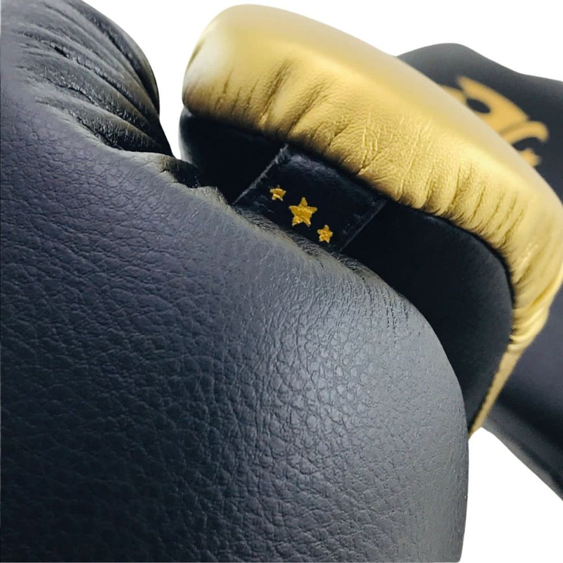 Playerz Power Boxing Gloves - Black/Gold - Playerz Boxing