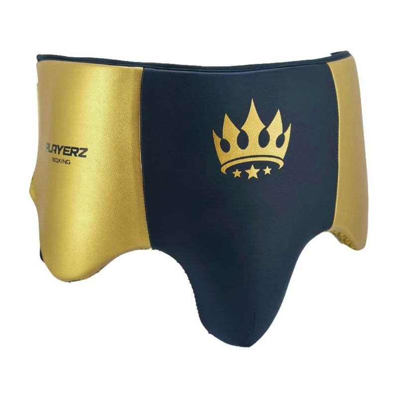 Playerz Power Groin Guard - Black/Gold - Playerz Boxing