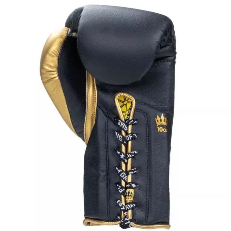 Playerz Power Lace Boxing Gloves - Black/Gold - Playerz Boxing