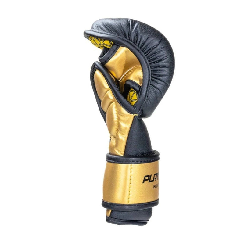 Playerz Power MMA Sparring Gloves - Black/Gold - Playerz Boxing