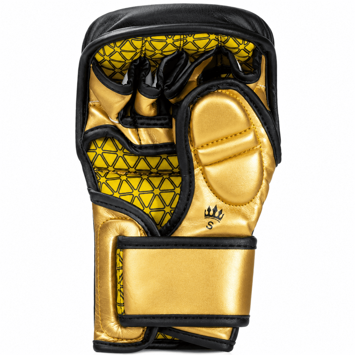 Playerz Power MMA Sparring Gloves - Black/Gold - Playerz Boxing