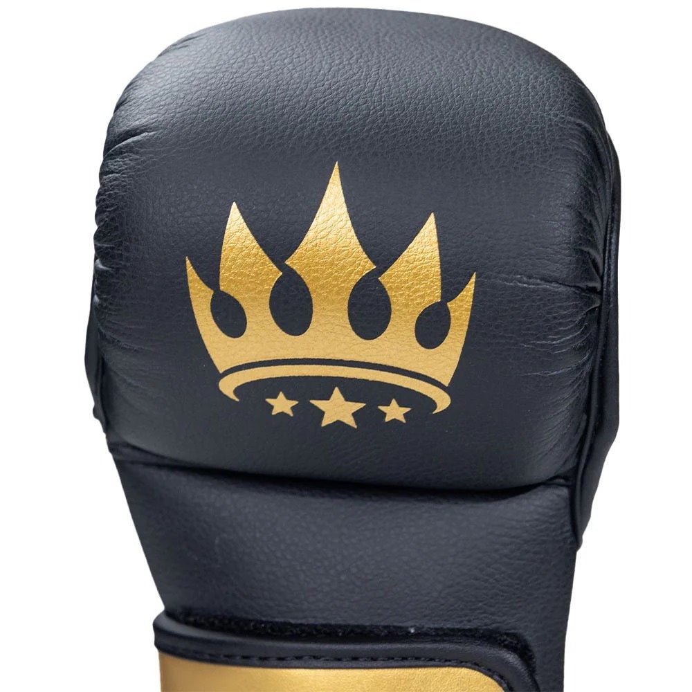 Playerz Power MMA Sparring Gloves - Black/Gold - Playerz Boxing