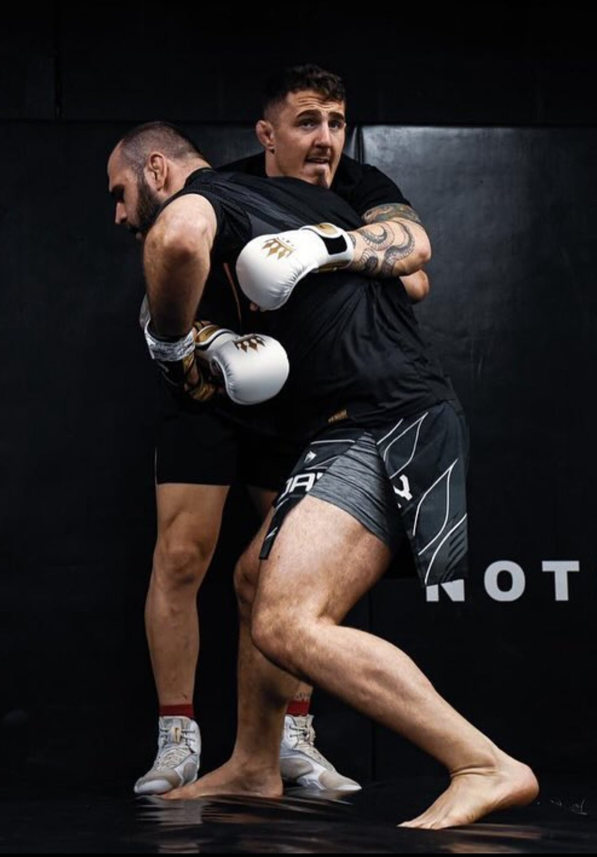 Playerz Power MMA Sparring Gloves - White/Gold - Playerz Boxing