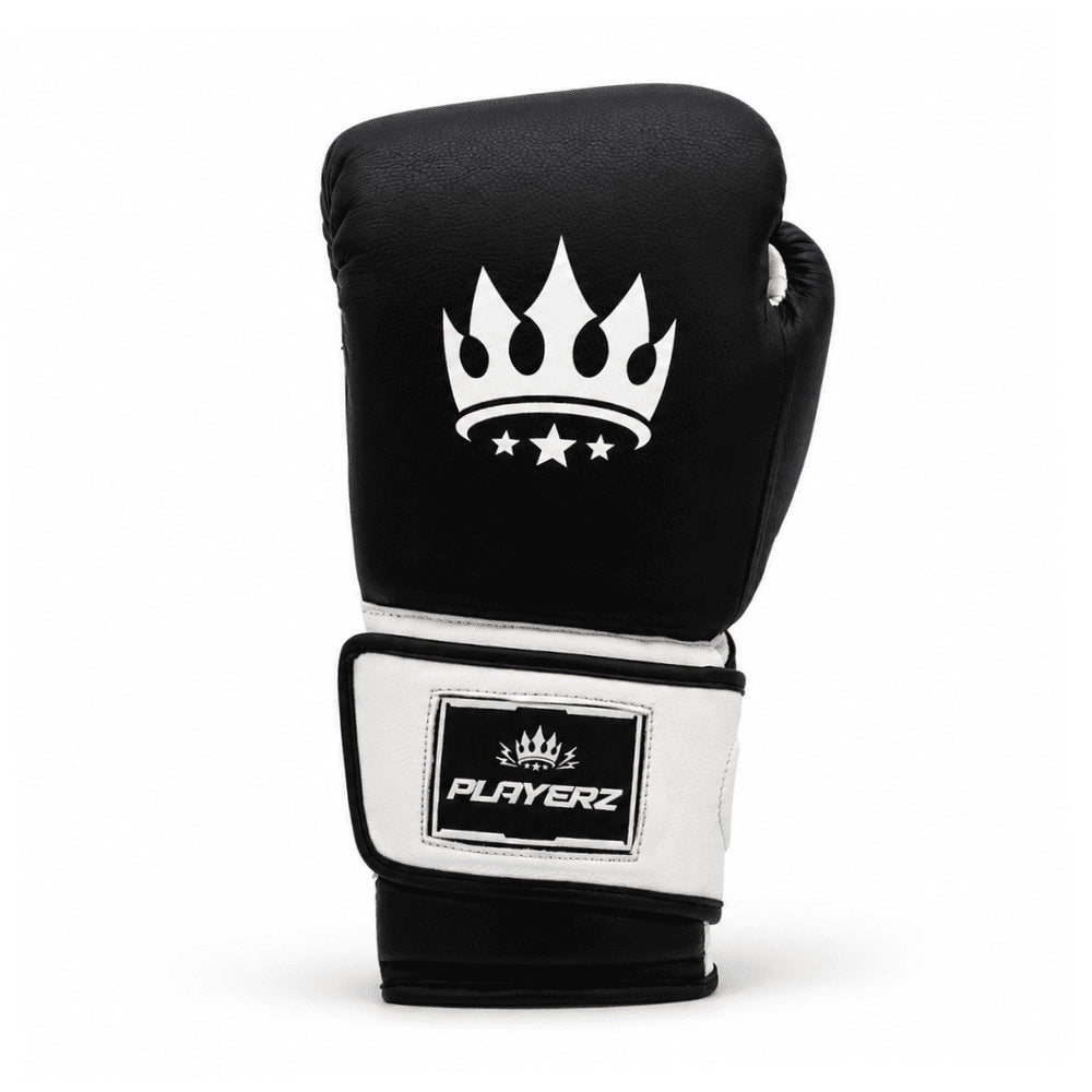 Playerz ProTech Boxing Gloves Velcro - Black - Playerz Boxing