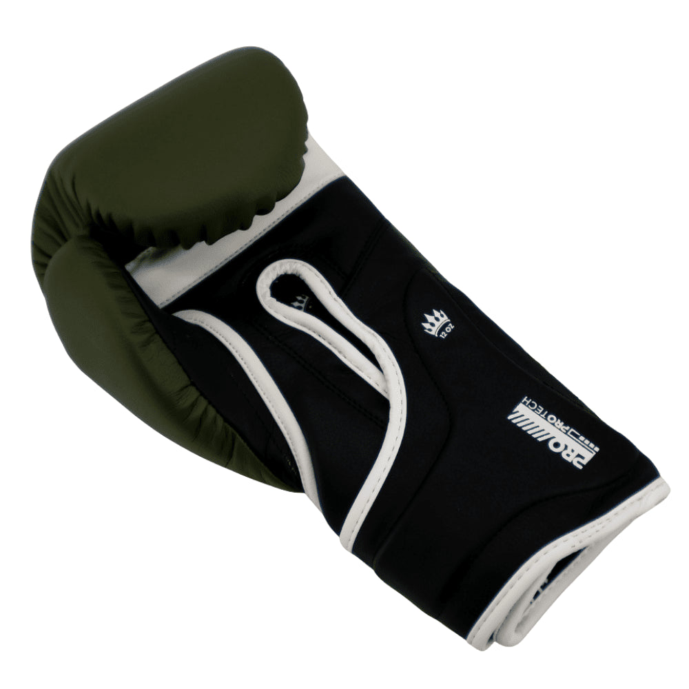 Playerz ProTech Boxing Gloves Velcro - Khaki - Playerz Boxing