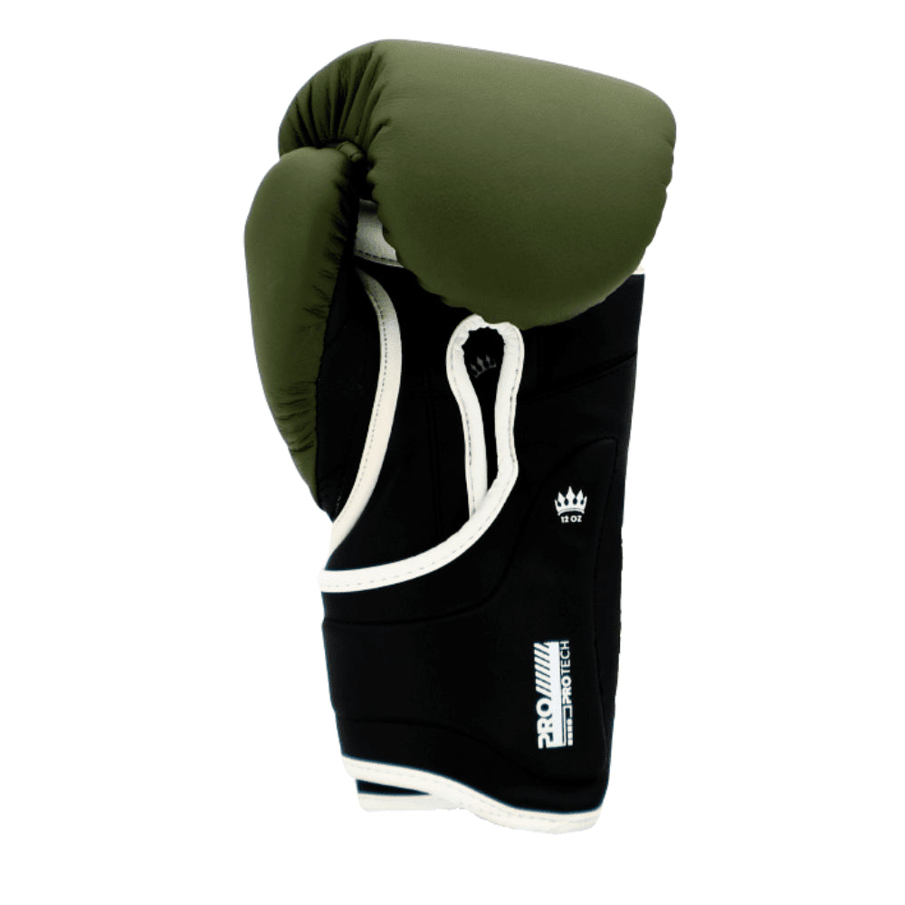 Playerz ProTech Boxing Gloves Velcro - Khaki - Playerz Boxing