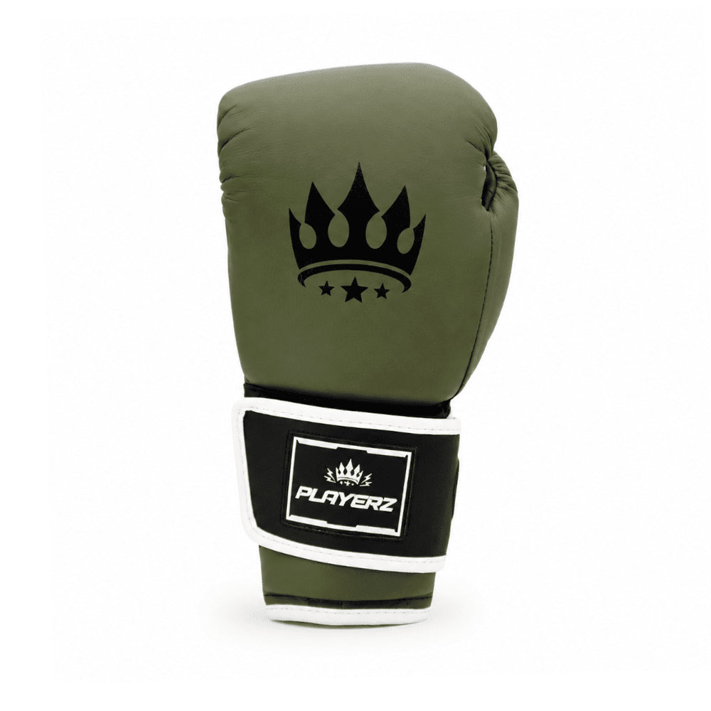 Playerz ProTech Boxing Gloves Velcro - Khaki - Playerz Boxing