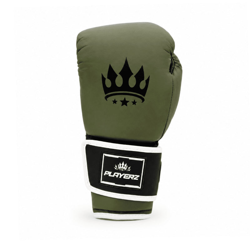 Playerz ProTech Boxing Gloves Velcro - Khaki - Playerz Boxing