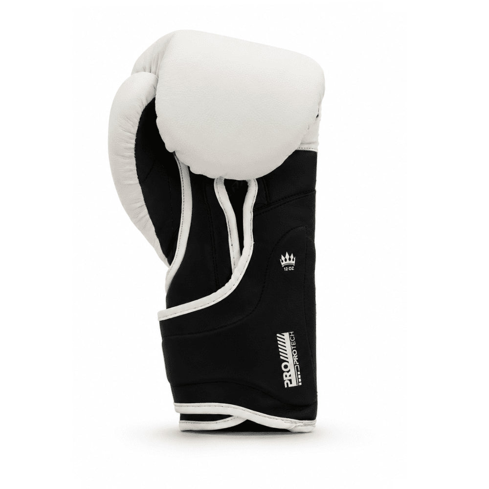 Playerz ProTech Boxing Gloves Velcro - White - Playerz Boxing