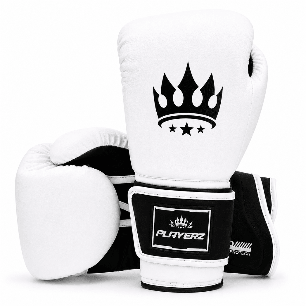 Playerz ProTech Boxing Gloves - White - Playerz Boxing