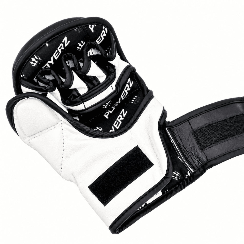 Playerz ProTech MMA Gloves - Black/White - Playerz Boxing