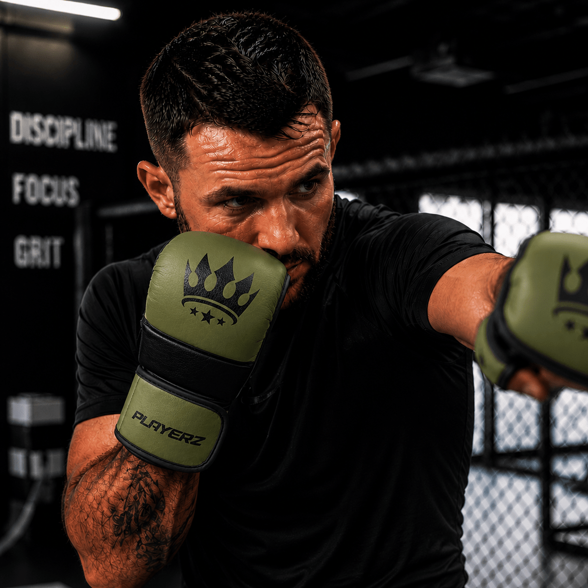 Playerz ProTech MMA Gloves - Khaki - Playerz Boxing