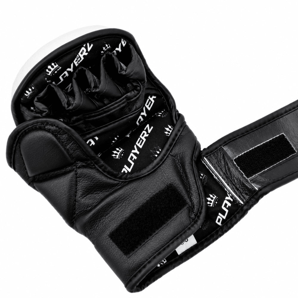 Playerz ProTech MMA Gloves - White/Black - Playerz Boxing