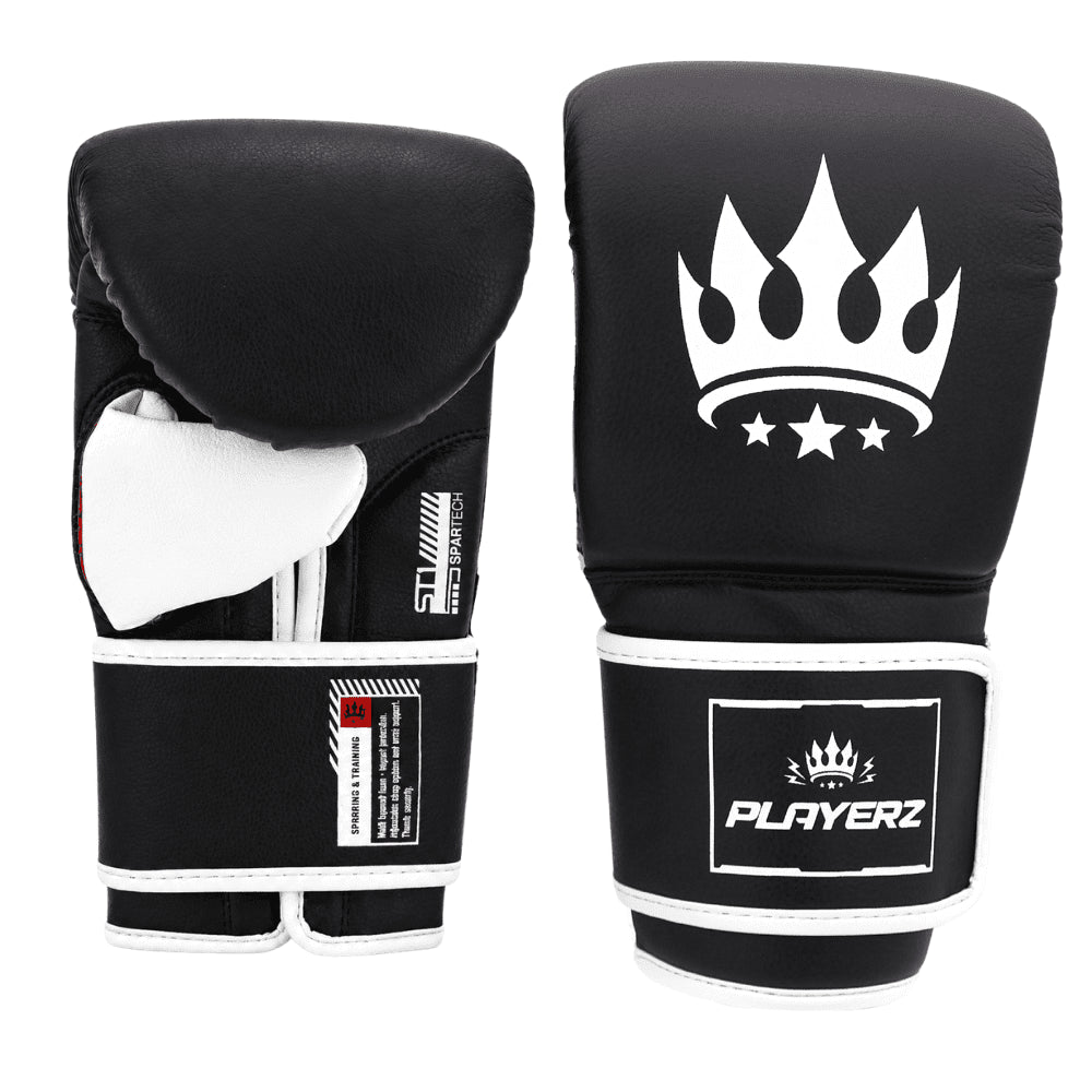Playerz SparTech Bag Gloves - Black - Playerz Boxing