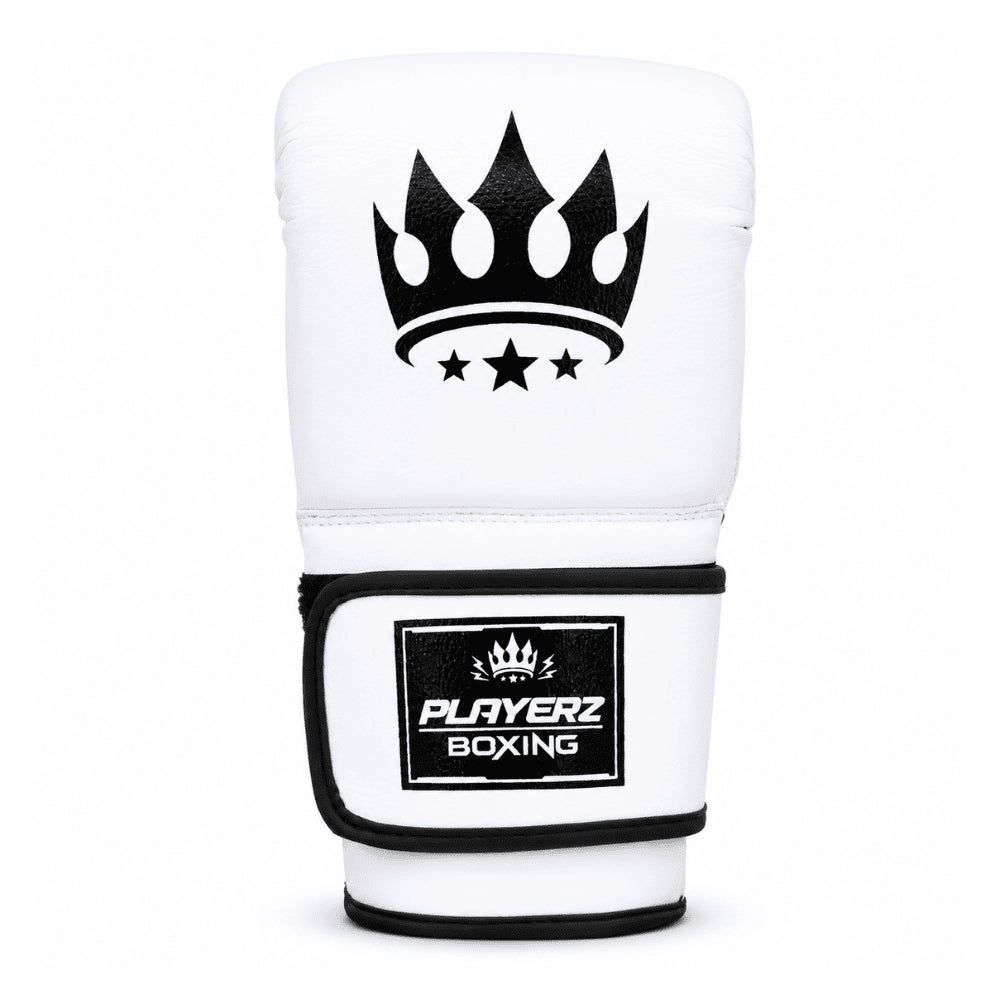 Playerz SparTech Bag Gloves - White - Playerz Boxing