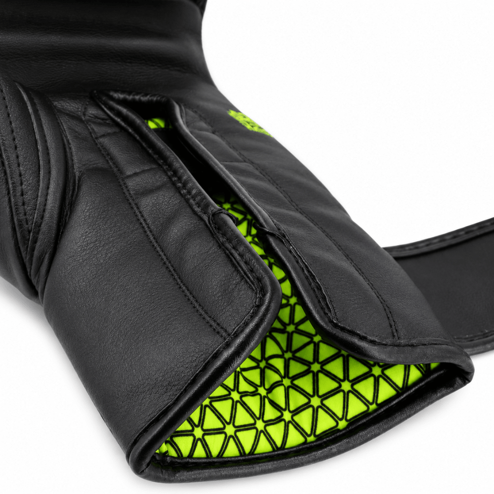 Playerz SparTech Boxing Gloves - Black/Neon - Playerz Boxing