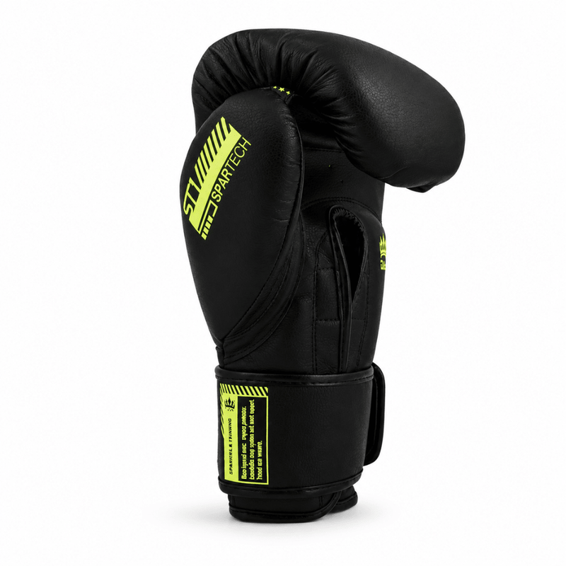 Playerz SparTech Boxing Gloves - Black/Neon - Playerz Boxing