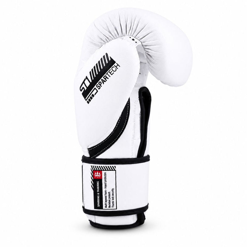 Playerz SparTech Boxing Gloves - White/Black - Playerz Boxing
