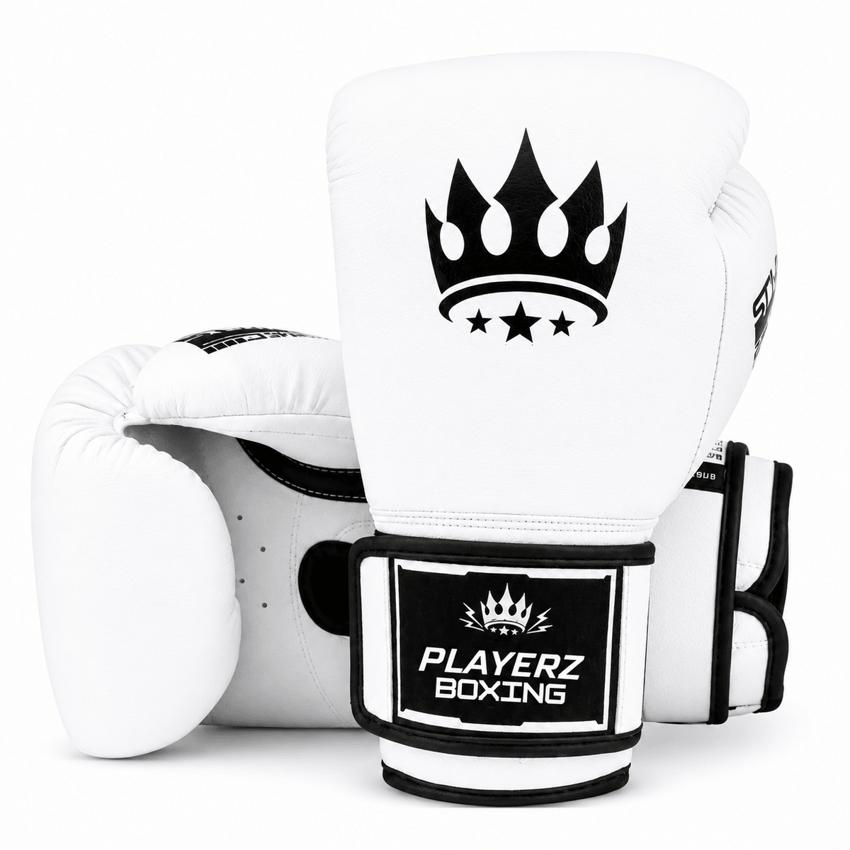 Playerz SparTech Boxing Gloves - White/Black - Playerz Boxing
