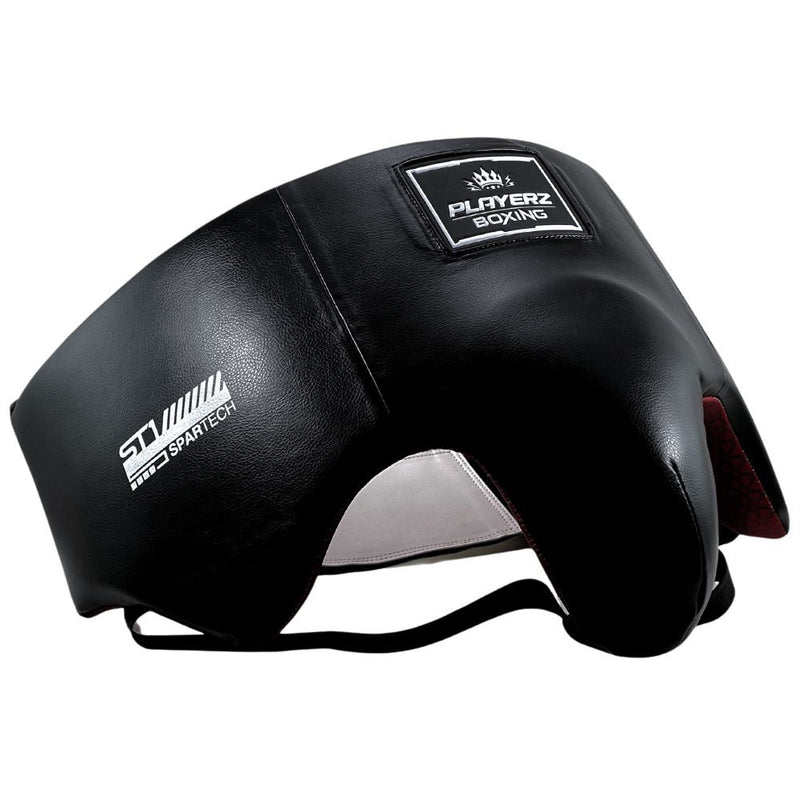 Playerz SparTech Groin Guard - Black/White - Playerz Boxing