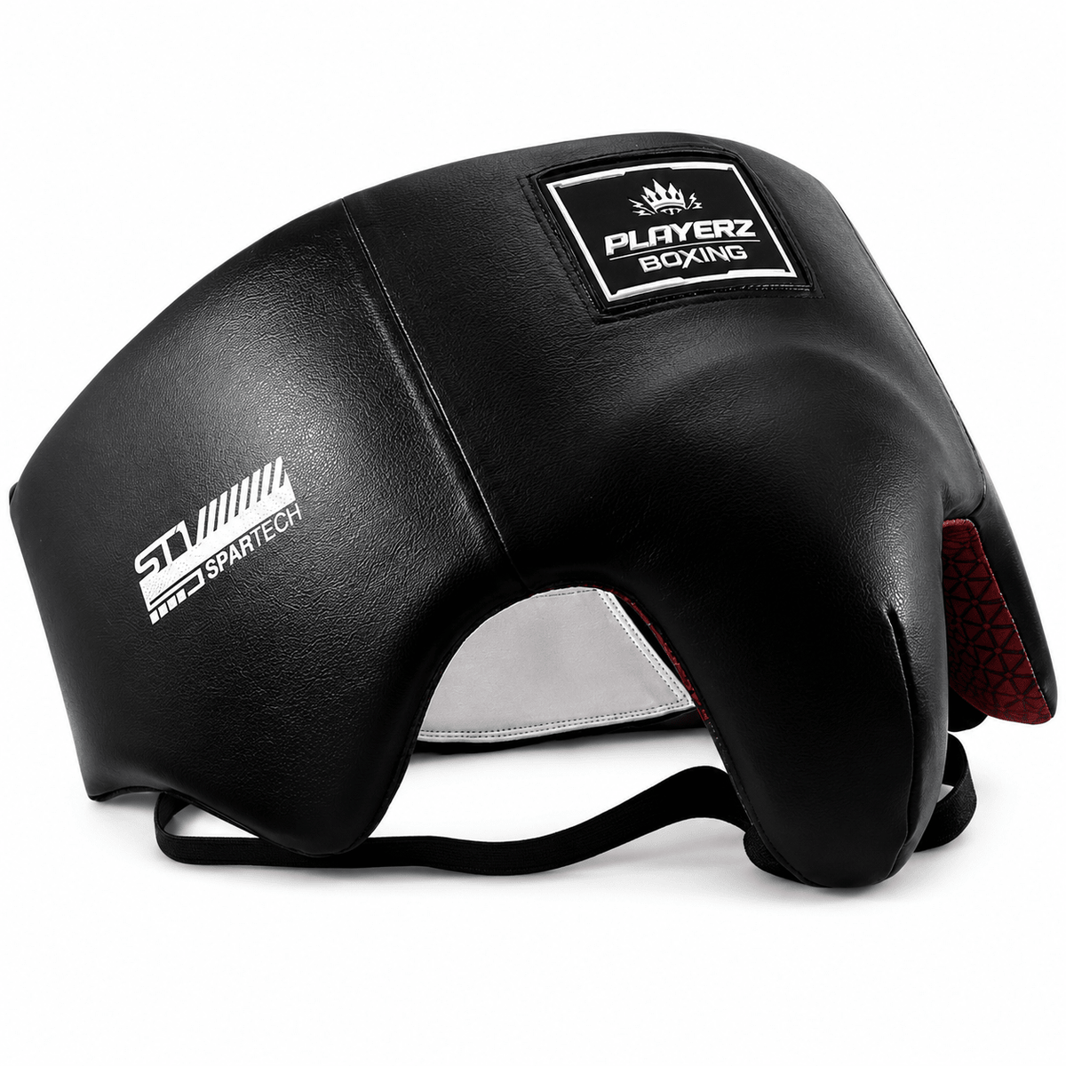 Playerz SparTech Groin Guard - Black/White - Playerz Boxing