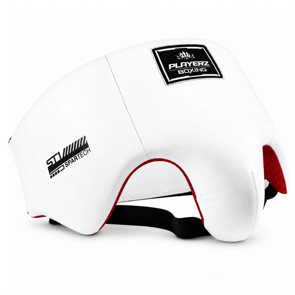 Playerz SparTech Groin Guard - White/Black - Playerz Boxing