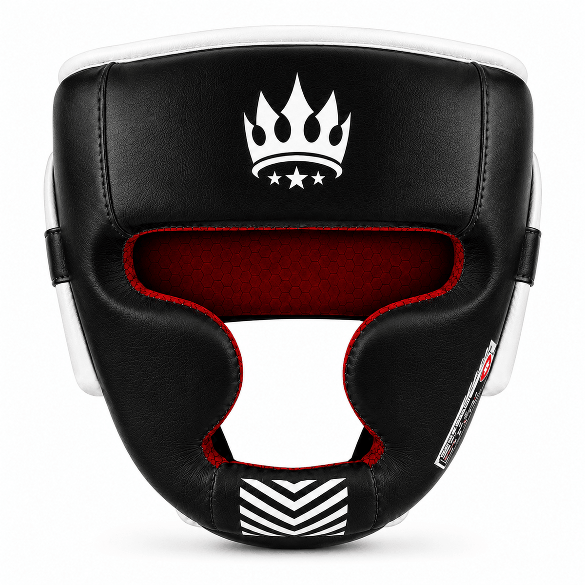 Playerz SparTech Head Guard - Black/White - Playerz Boxing
