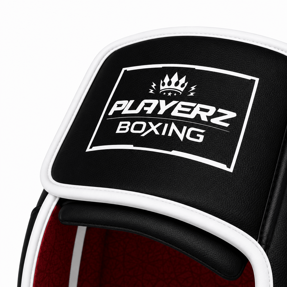 Playerz SparTech Head Guard - Black/White - Playerz Boxing