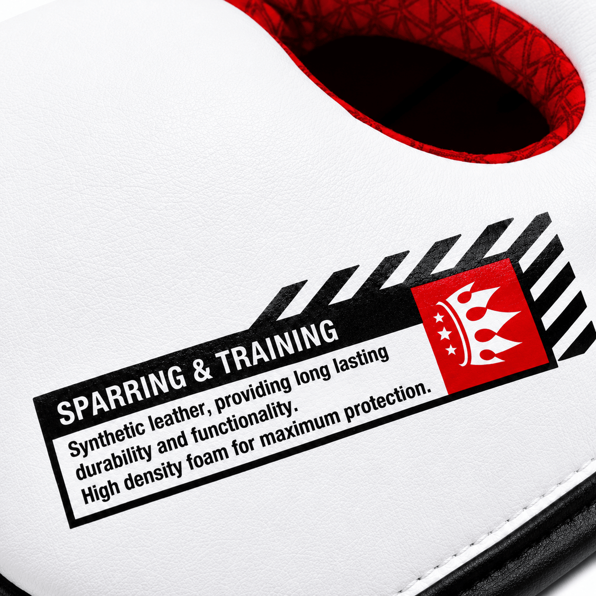 Playerz SparTech Head Guard - White/Black - Playerz Boxing